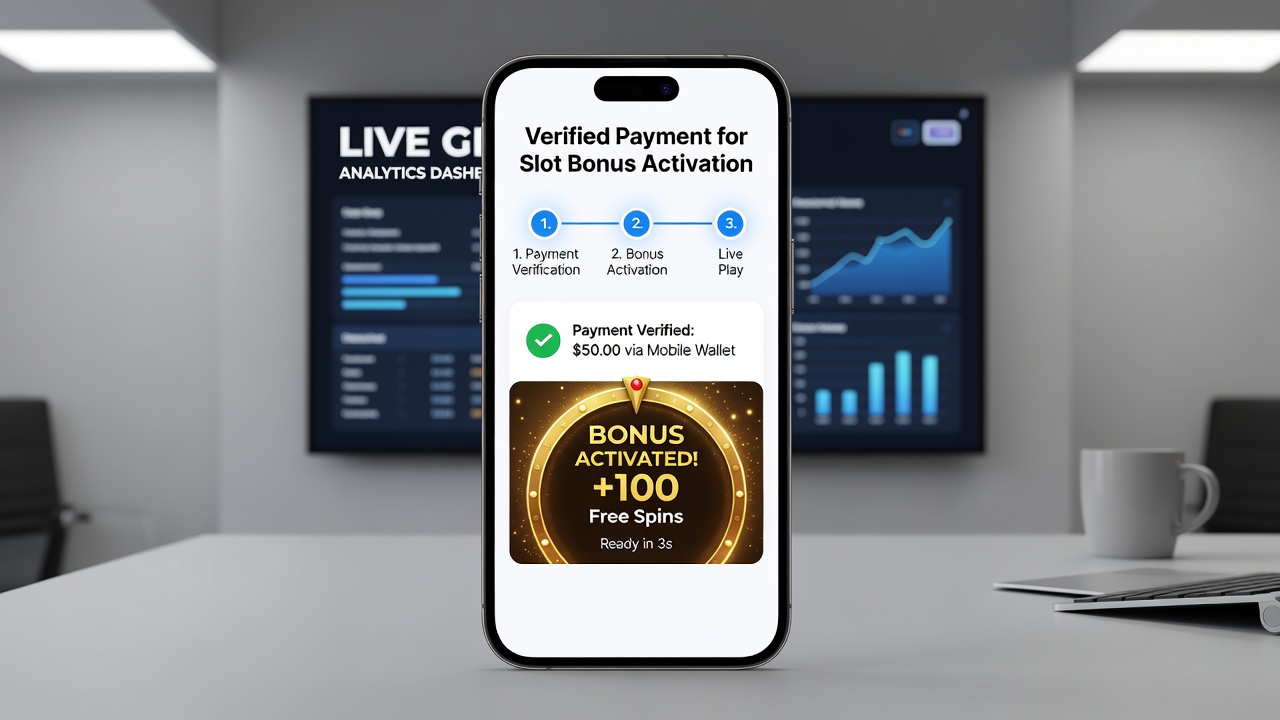 Live gaming setup met mobiele betalingsverificatie